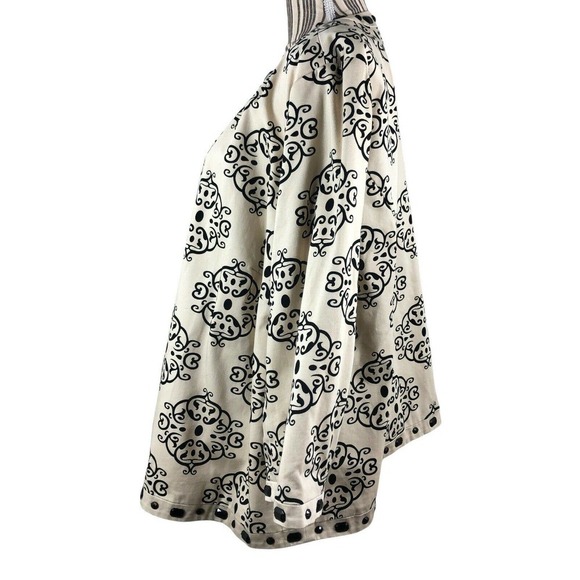 Carole Little Women's Size 3X Beige Black Embellished 3/4 Sleeve Blazer Jacket - Picture 3 of 12